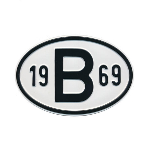 1969 B Country Plate