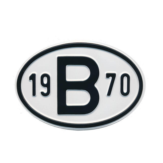 1970 B Country Plate
