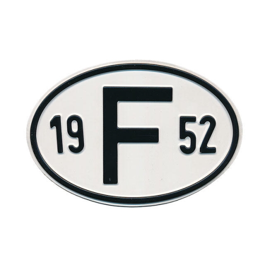1952 F Country Plate