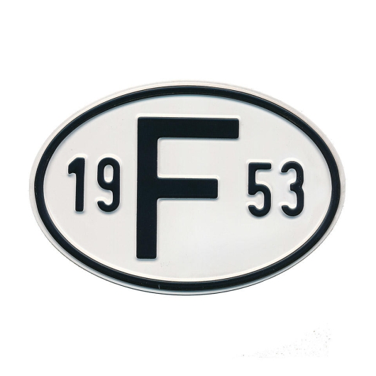 1953 F Country Plate