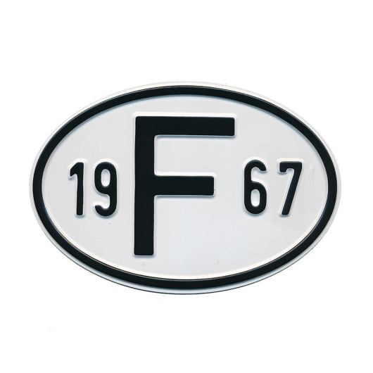 1967 F Country Plate