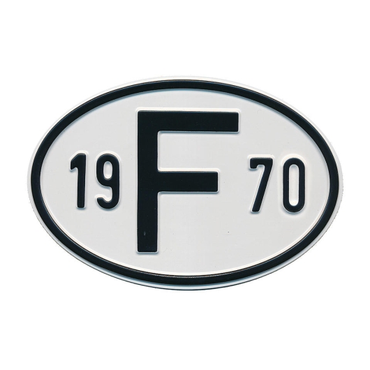 1970 F Country Plate