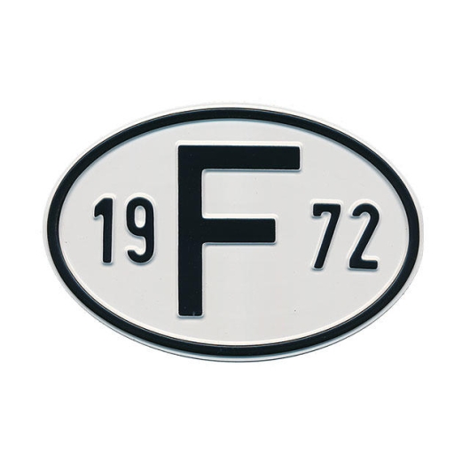1972 F Country Plate