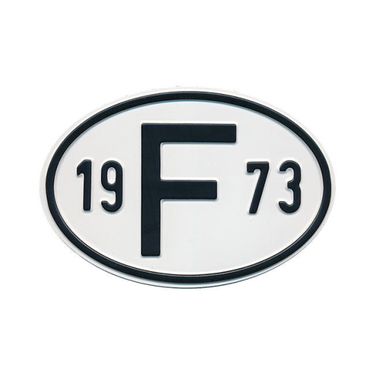 1973 F Country Plate