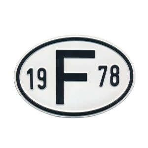 1978 F Country Plate