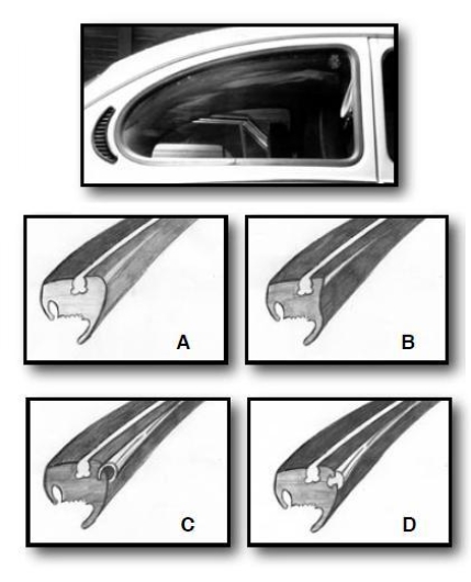 T1 Cal Look Window Seal Kit 65-71 (WHITE)