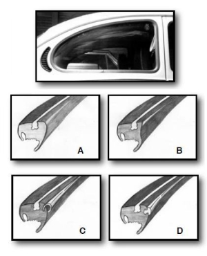 T1 Cal Look Window Seal Kit 65-71 (WHITE)