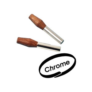 Wood And Chrome Door Lock Pins - T1, T3, KG (1968-79), T2 (1974-79)