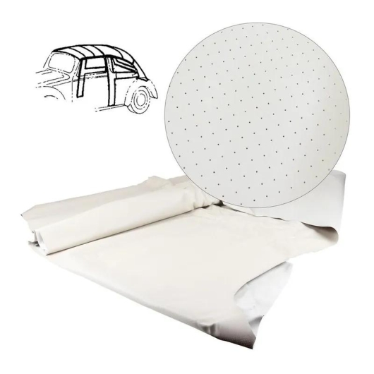 Beetle Budget Off White (Almost Cream) Perforated Headliner - 1968-79