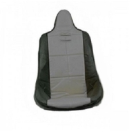 EMPI Buggy Plastic High Back Bucket Seat Cover In Black With Grey Square Pattern Insert