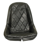 EMPI Buggy Plastic Bucket Seat Cover (Black Diamond) - Low Back