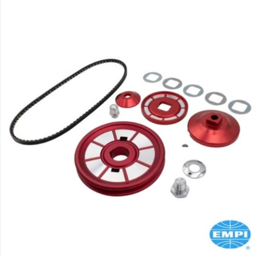 Red Anodized Aluminium Pulley Kit - Type 1 Engines