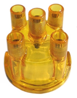 Yellow Distributor Cap - 1968-79 - Vacuum Advance, 009 Distibutors