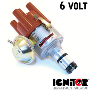 Vacuum Advance Distributor With Ignitor 1 - 6 Volt Models