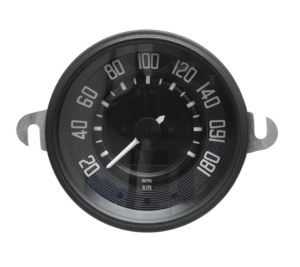 180KPH Smiths Digital Speedo - Black Face With Black Bezel
