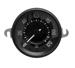 120MPH Smiths Digital Speedo - Black Face With Black Bezel