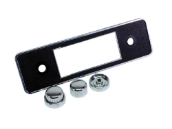 Beetle Retro Sounds Stereo Black With Chrome Edge Faceplate With Chrome Knobs - 1968-79 (Also Baywindow Bus)