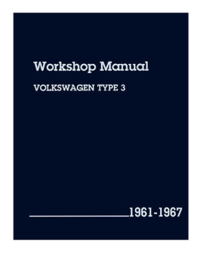 Type 3 Robert Bentley Workshop Manual - 1961-67