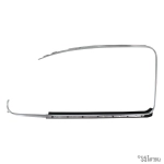 Beetle Outer Scraper With Chrome Trim - Left - 1965-79 - Top Quality