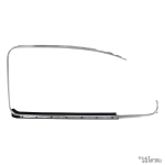 Beetle Outer Scraper With Chrome Trim - Right - 1965-79 - Top Quality