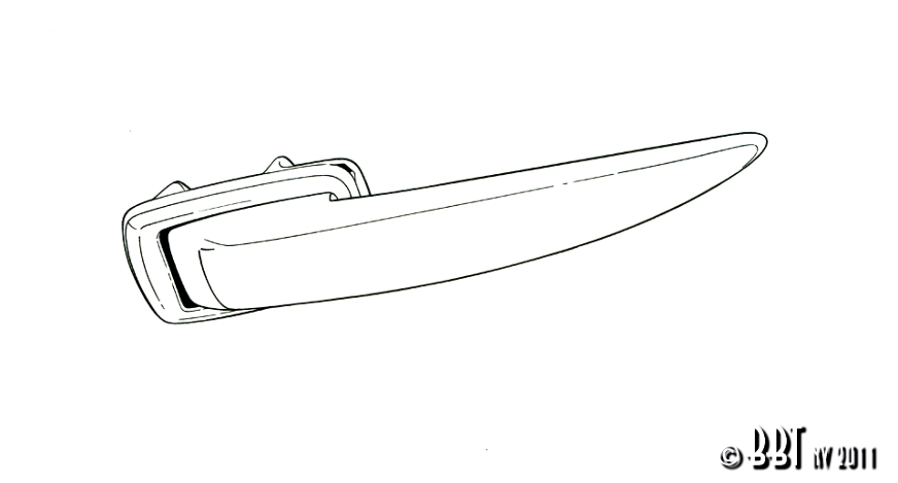 Splitscreen Bus Cab Door Handle Without Key - 1955-63