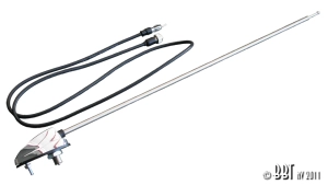 Single Side Mount Aerial With Chrome Base