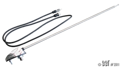 Single Side Mount Aerial With Chrome Base