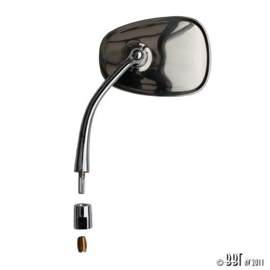 Beetle Oval Hinge Pin Mirror - Left - 1950-67