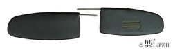 TMI Beetle Black Sunvisors - 1958-64 - With Mirror On Right Hand Side