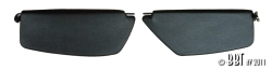 Beetle Black Sunvisors - 1964-67