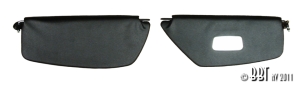 Beetle Black Sunvisors - 1964-67 - With Mirror On Right Hand Side