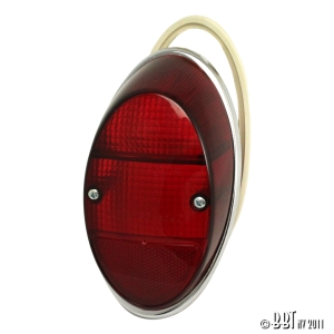 US Spec Beetle Tail Light Lens - 1962-67 (All Red Lens) - Top Quality