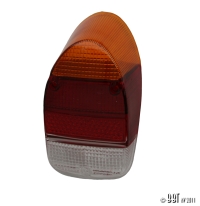 Beetle Tail Light Lens - 1968-73 (Amber, Red And White Lens) - Top Quality