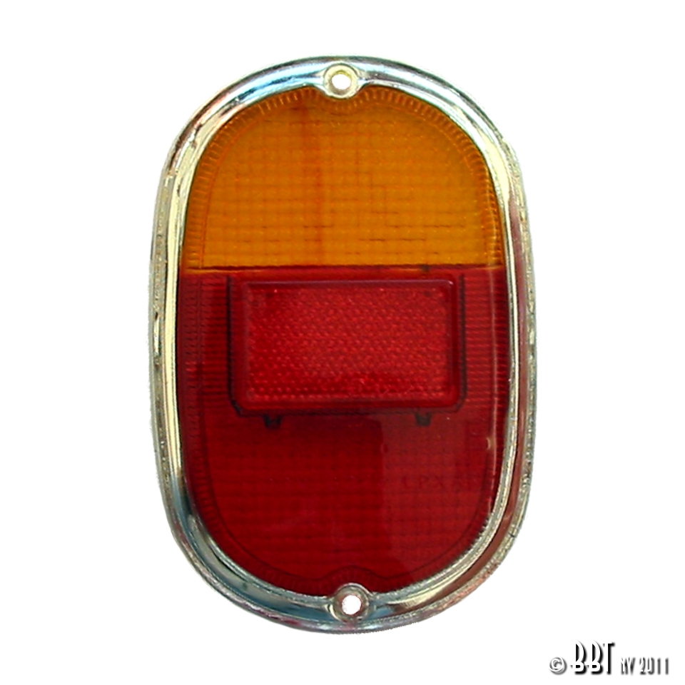 Splitscreen Bus Tail Light Lens - 1962-67 (Also Baywindow Bus - 1968-71) - Top Quality (E Marked)
