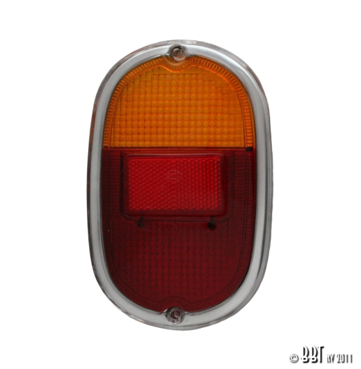 Splitscreen Bus Tail Light Lens - 1962-67 (Also Baywindow Bus - 1968-71) - Top Quality