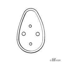 Beetle Tail Light Seal - 1952-55 (Oval Window Beetle)