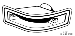 Karmann Ghia Indicator Seal - 1970-74 - Right