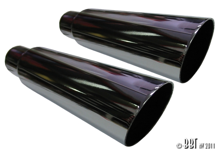 Chrome Slash Cut Tailpipes