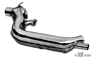 Chrome Heat Exchanger - Left - 1963-79 - Type 1 Engines