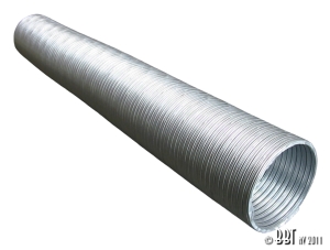 60mm Aluminium Air Hose - 1000mm Long