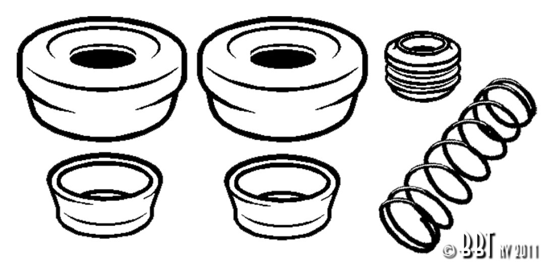 Porsche 356 4 Hole Rear Wheel Cylinder Rebuild Kit