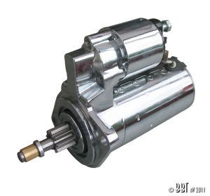12 Volt Chrome Starter Motor - All Type 1 Engines (Baywindow Bus - 1968-75 Only)