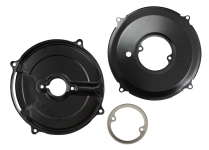 3 Piece Alternator Black Backing Plate Kit (Also Fits 30Amp Dynamo)