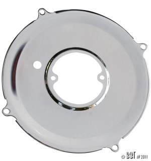 Chrome Alternator Backing Plate (Also Fits 30Amp Dynamo)