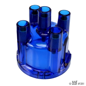 Blue Distributor Cap - 1968-79 - Vacuum Advance, 009 Distibutors