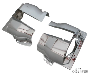 Chrome Twin Port Head Shroud Kit