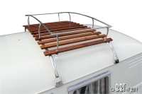 Bus 2 Bow Stainless Steel And Wood Slat Roof Rack