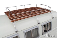 Bus 3 Bow Stainless Steel And Wood Slat Roof Rack