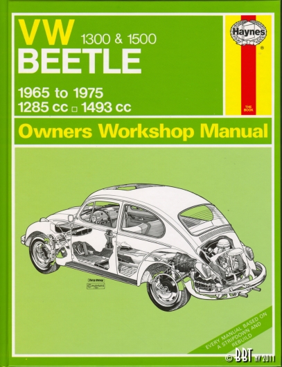 Beetle Haynes Workshop Manual - 1300cc To 1600cc