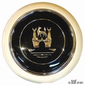 Splitscreen Bus Steering Wheel Horn Push (Ivory) - FLAT 4